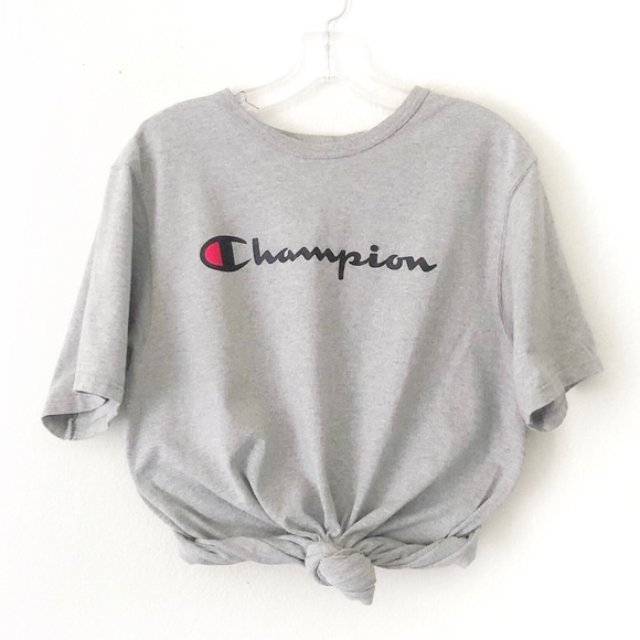 Champion Tops - CHAMPION Heritage logo oversized graphic tee